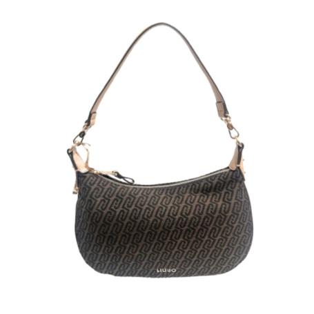 Borsa donna Liu-jo Kaliska hobo M jacquard testa di moro BS26LJ06 AA6133 T378A