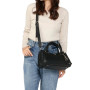 Borsa donna Guess a mano/ tracolla Evie satchel 3 comparti black BS26GU19 BG966406