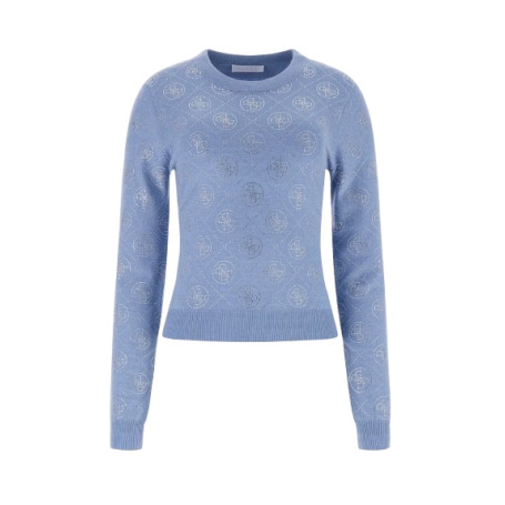 Maglione donna Guess strass logo ES26GU06 W6RR66Z3JD2 G7FI