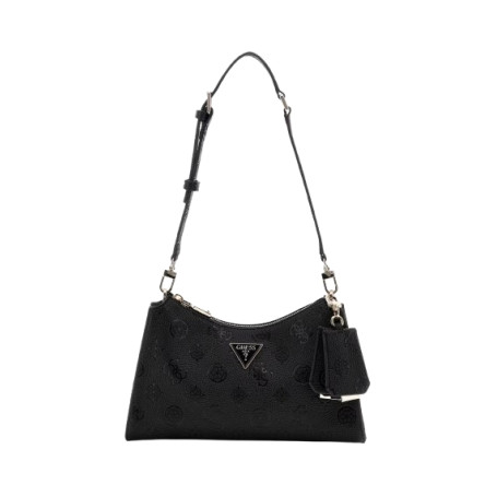 Borsa Guess a spalla Cresidia II black logo BS26GU34 PD988818