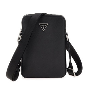 Borsa Guess tracolla uomo certosa xbody flat saffiano black UBS26GU16 HMECSAP3381-BLA