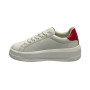 Scarpe Love Moschino sneaker Eclipse 50 in pelle bianco/ rosso DS26MO06 JA15065G1OIAH10C