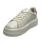 Scarpe Love Moschino sneaker Eclipse 50 in pelle bianco/ rosso DS26MO06 JA15065G1OIAH10C