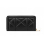 Portafoglio donna Love Moschino zip around trapuntata nero AS26MO10 JC5644PP1OLC0000