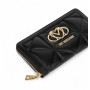 Portafoglio donna Love Moschino zip around trapuntata nero AS26MO10 JC5644PP1OLC0000
