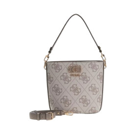 Borsa Guess donna a mano/tracolla Karnilla logo dark taupe logo BS26GU74 OS990101