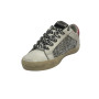 Scarpe donna 4B12 sneaker in pelle rosa/ glitter D25QB06 SUPRIME-DBS269