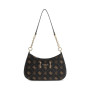 Borsa Guess Carrie top zip shoulder bag espresso logo BS26GU83 SG783308