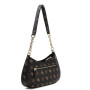 Borsa Guess Carrie top zip shoulder bag espresso logo BS26GU83 SG783308