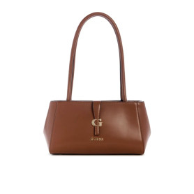Borsa donna Guess Carrie shoulder satchel cognac BS26GU84 VG989608
