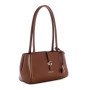 Borsa donna Guess Carrie shoulder satchel cognac BS26GU84 VG989608