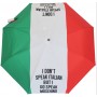 Ombrello Moschino Openclose "Speak Moschino" multicolor 020MO30