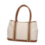 Borsa donna Love Moschino shopper canvas naturale/ PU cuoio BS26MO50 JC4064PP1OLZ110A