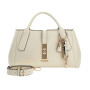 Borsa donna Guess a mano/ tracolla Brooke high society satchel white BS26GU107 BG989706