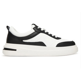 Scarpe uomo Guess sneaker Elbano logo in pelle ed ecopelle white/black US26GU04 FMFONAELL12