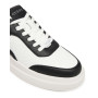 Scarpe uomo Guess sneaker Elbano logo in pelle ed ecopelle white/black US26GU04 FMFONAELL12