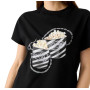 T-shirt donna Guess stampata nero ES26GU27 W6RI28I3Z14