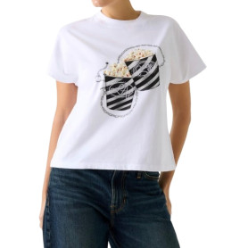 T-shirt donna Guess stampata bianco ES26GU28 W6RI28I3Z14