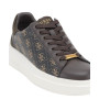 Scarpe uomo Guess sneaker Elba 4G logo in pelle brown ocre US26GU09 FMPVIBFAL12