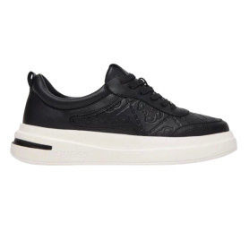Scarpe uomo Guess sneaker Elbano logo in pelle ed ecopelle black US26GU12 FMPENOFAL12