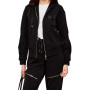 Felpa aperta donna Liu Jo con zip nero ES26LJ12 TA6090 FS090