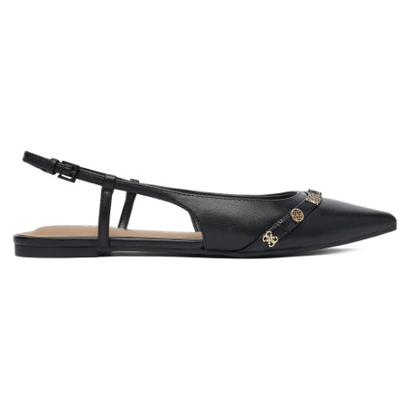 Sandalo donna Guess slingback Dorlee pelle nero DS26GU11 FLPDORLEA05
