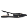 Sandalo donna Guess slingback Dorlee pelle nero DS26GU11 FLPDORLEA05
