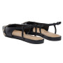 Sandalo donna Guess slingback Dorlee pelle nero DS26GU11 FLPDORLEA05