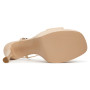 Sandalo Guess Hendora TC 120 in pelle rosa nude DS26GU20 FLPHENLEA03