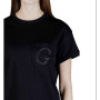 T-shirt donna Guess pocket logo strass nero ES26GU39 W6GI17K3037