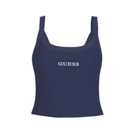 Top donna Guess canotta Stella rib Tank magician blue ES26GU61 V6GP16K3180 G7JX