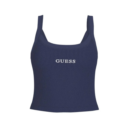 Top donna Guess canotta Stella rib Tank magician blue ES26GU61 V6GP16K3180 G7JX