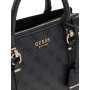 Borsa Guess a mano/tracolla Leona logo girlfriend satchel coal logo BS26GU132 SG991706
