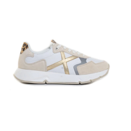Sneaker donna Munich Mamba 05 bianco/oro DS26MU04 4191005