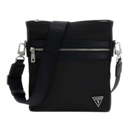 Borsa Guess tracolla uomo Berlin Crossbody Flat Satchel black UBS26GU17 HMBENYP6123