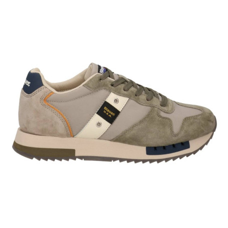 Scarpe Blauer sneaker Queens suede/ tessuto military/ taupe US26BU01 S6QUEENS01/NUB
