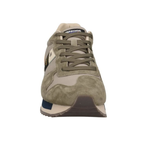 Scarpe Blauer sneaker Queens suede/ tessuto military/ taupe US26BU01 S6QUEENS01/NUB