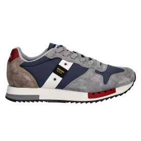 Scarpe Blauer sneaker Queens01 suede/ tessuto navy/ brown US26BU03 S6QUEENS01/NUB