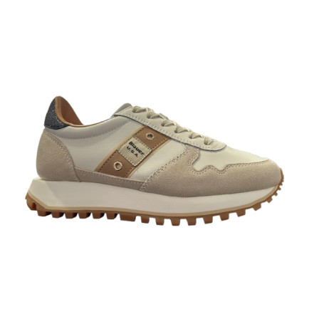 Sneaker donna Blauer Millen 03 cream/ black DS26BU06 S6MILLEN03/SUP