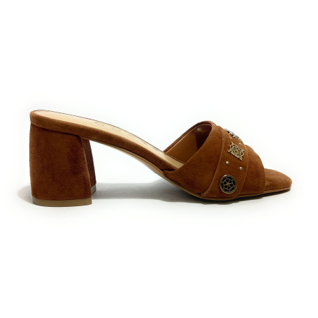 Sandalo Guess Gauri 2 TC 60 in suede brown DS26GU39 FLJGU2SUE03
