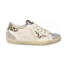 Scarpe donna 4B12 sneaker coral leo/ silver glitter DS26QB06 SUPRIME-D8009