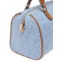 Borsa donna bauletto Liu-jo Evrim Satchel S jacquard dusty blue BS26LJ65 AA6052 T379A