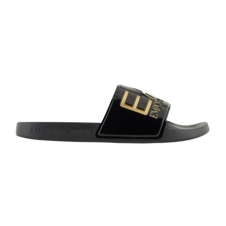 Slipper unisex EA7 Emporio Armani black/gold US26EA02 7X000108 AF15118 PC001
