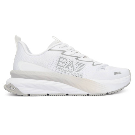 Sneaker running EA7 Emporio Armani optical white/silver US26EA10 7X000603 AF22914 MZ484