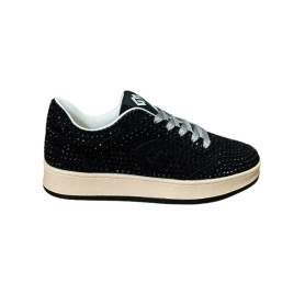 Sneaker donna Gold&gold strass nero DS26GG07 GB1062