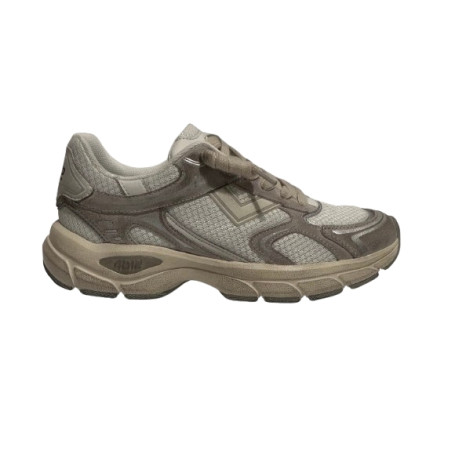 Scarpe uomo 4B12 sneakers running Newrun white/ bone US26QB07 NEWRUN-U03