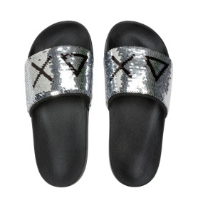 Slippers beach donna Sun68 4411 argento/nero DS26SU16 X36203