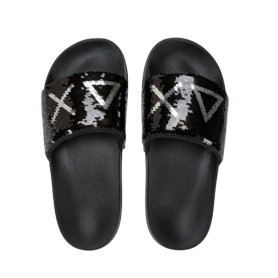 Slippers beach donna Sun68 1144 nero/argento DS26SU17 X36203