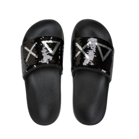 Slippers beach donna Sun68 1144 nero/argento DS26SU17 X36203