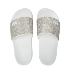 Slippers strass beach donna Sun68 01 bianco DS26SU21 X36202